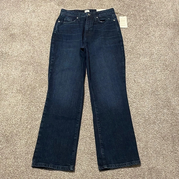 NWT a new day Bootcut High Rise Straight Hip & Thigh Dark Wash Denim Jeans 4/27R - Picture 1 of 14